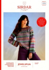 Knitting Pattern - Sirdar 10702 - Jewelspun with Wool Chunky - Ladies Sweater